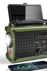 Mesqool linterna de camping solar con panel integrado y batería recargable