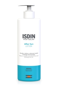 Loción post-solar de Isdin con acción calmante, hidratante y refrescante. Aporta una hidratación intensiva, favorece la regeneración de la piel irritada por la sobreexposición al sol y prolonga el bronceado.

